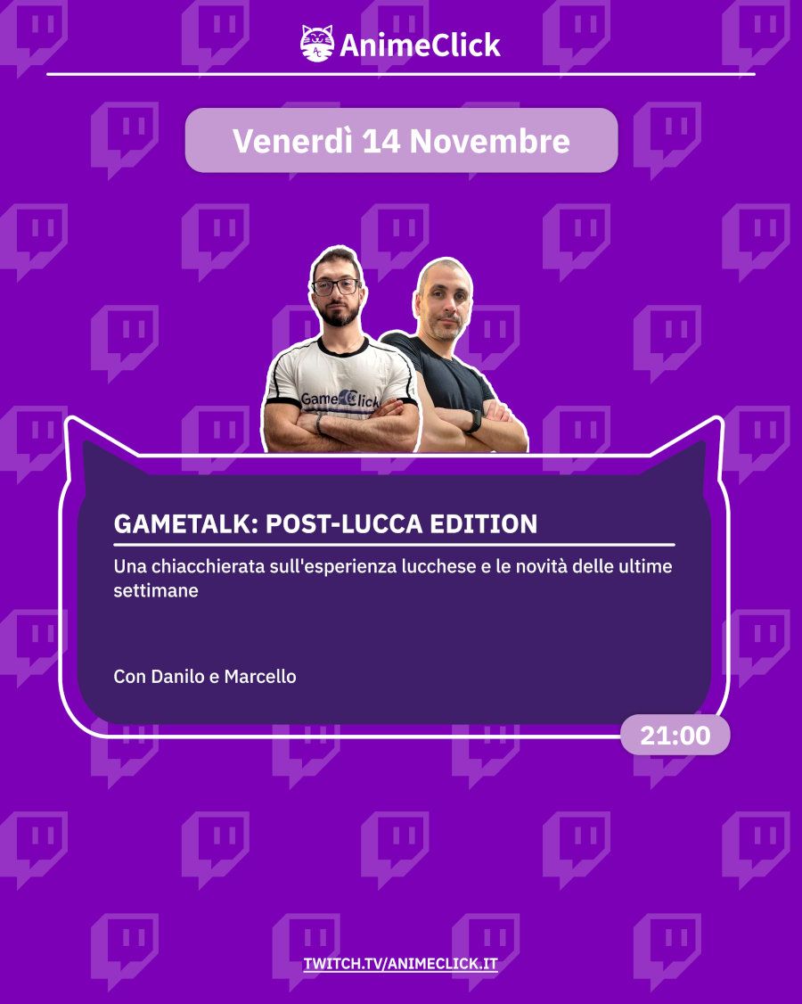 AnimeClick su Twitch: programma dal 10 al 16 novembre